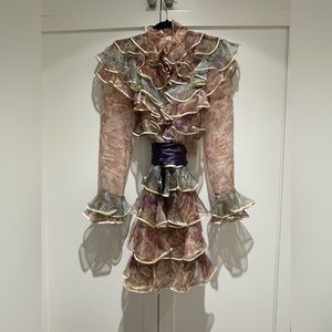 Zimmerman dress. Stunning! Beautifully made. Ruffles. Dressy or make it casual.